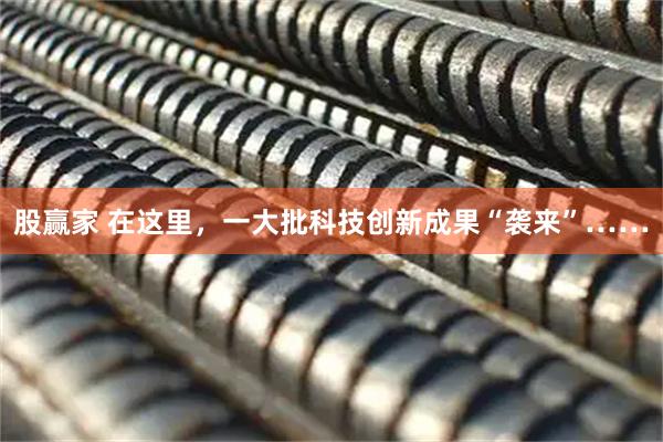 股赢家 在这里，一大批科技创新成果“袭来”……