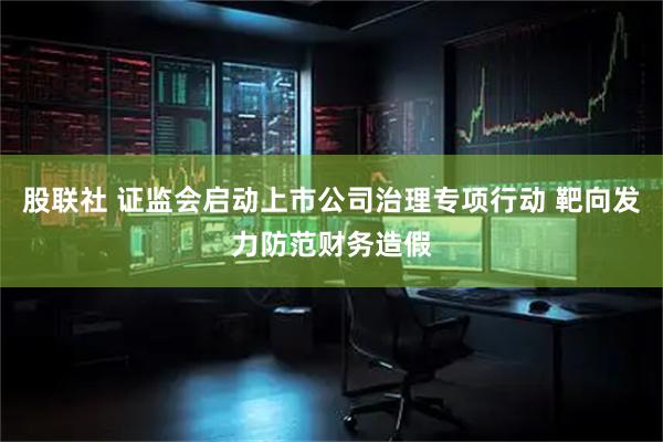 股联社 证监会启动上市公司治理专项行动 靶向发力防范财务造假